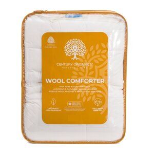 CENTURY ORGANICS White Australian Wool Comforter